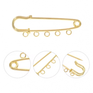 Veiligheids Broche Goud 8cm
