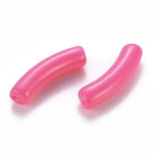 Kraal Acryl Tube 32x9mm HotPink