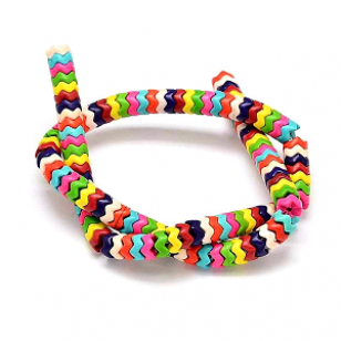 Kralen Howliet Wave 7x4mm