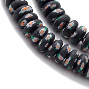 Kralen Polymeer Bloem 7x3.5mm