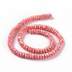 Kralen Polymeer Mix Rood/Beige