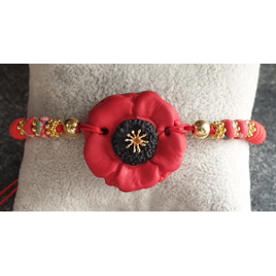 Armband Klaproos Handmade ElDiva