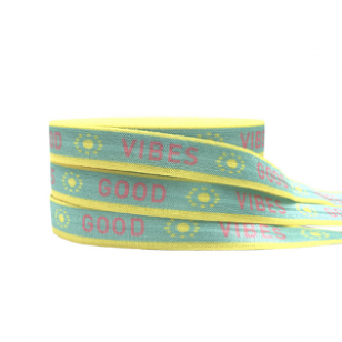 Elastisch lint Good Vibes 15mm