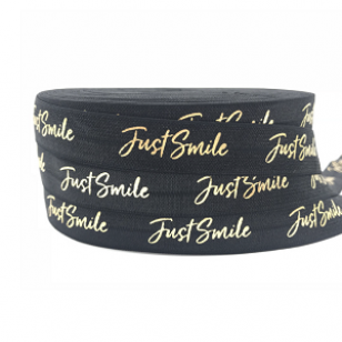 Elastisch Lint 15mm Just Smile