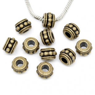 Kraal Brons 10x10mm 