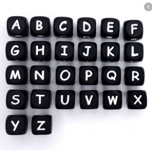 Kraal Letter Siliconen 12mm