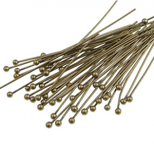 Nietstiften Bol Brons 6cm 14x