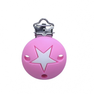 Speenkoord Clip Ster Wit