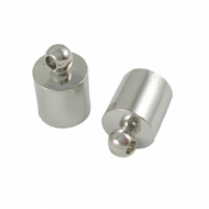 Eindkap Verzilverde 7mm