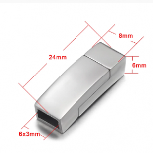 Sluiting Rvs 24x8x6mm