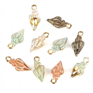 Schelp Emaille Bedel 20x10mm