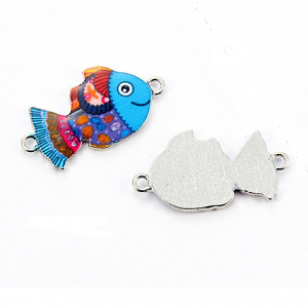 Tussenstuk Vis Emaille 30x16mm
