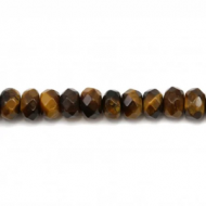 Kralen Tiger Eye Rondelle Facet