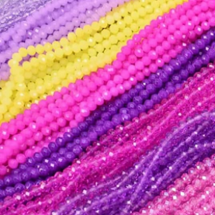 Glaskralen 6x3mm Diverse Kleuren