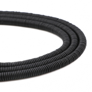 Kralen Hematiet 6mm Zwart Heishi