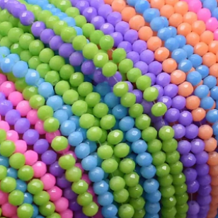 Glaskralen 6x3mm Diverse Kleuren