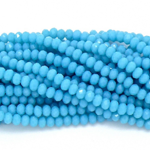 Kralen Facet 4x3mm Skyblue