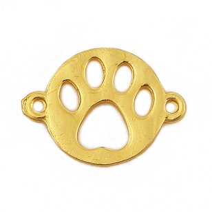 Tussenstuk Hond Pootje goud