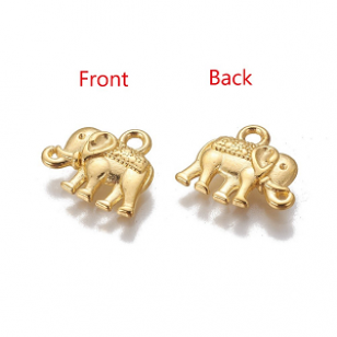 Bedel Olifant Goud 12x14mm