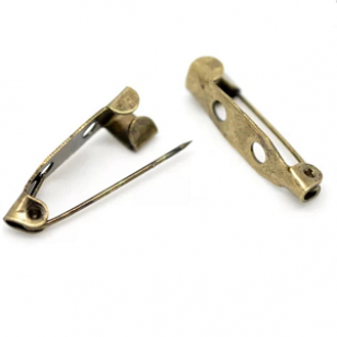 Plak Broche 20x5mm Brons