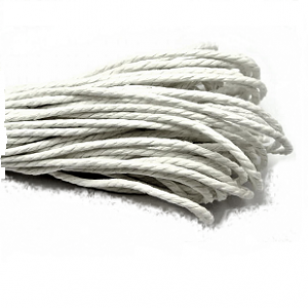 Waxkoord Katoen 2mm Wit