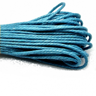 Waxkoord katoen 2mm Blauw