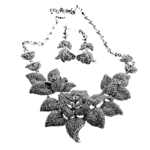 Collier Set Rozen bezet Swarovski