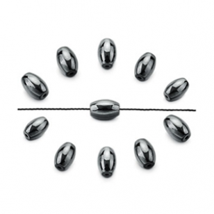 Kralen Ovaal Hematiet 8x5mm