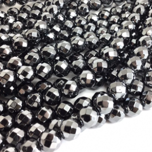 Kralen Hematiet 12mm Facet 34x