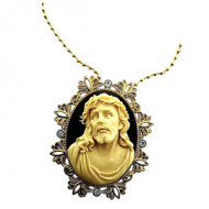 Ketting met Medaillon Jezus 3D