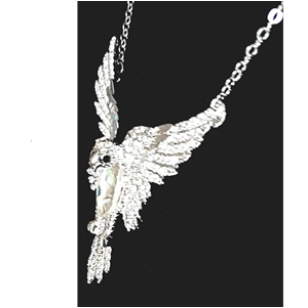 Ketting Vogel bezet Swarovski Ketting Vogel bezet Swarovski