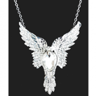 Ketting Vogel bezet Swarovski