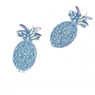 Tusssenstuk Ananas Blauw #C