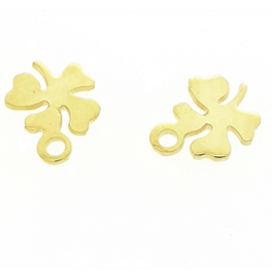 Bedel Rvs Klavertje4 10mm