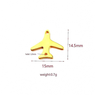 Bedel Vliegtuig Rvs Goud