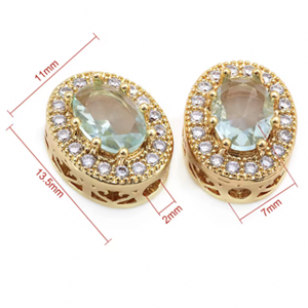 Kraal 18K Zirkonia Lightblue