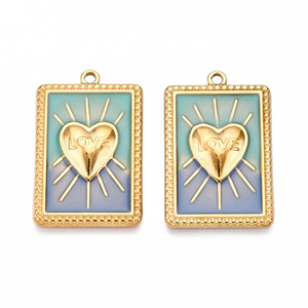 Bedel Hanger Hart Rvs Turquoise