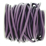 Leer Koord Aubergine 3mm