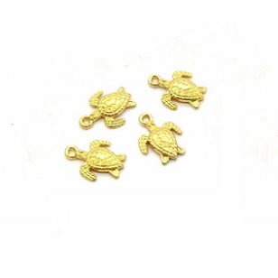 Bedel Schildpad Goud 16x12mm