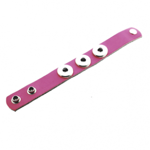 Echt Lederen Druk-Knoop armband Kind