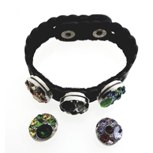 Druk Knoop 20mm Crystal 