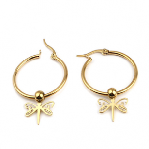 Oorbellen Libelle Stainless