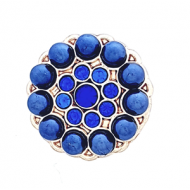 Druk Knoop 20mm Blauw