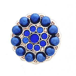 Druk Knoop 20mm Blauw