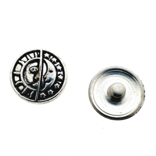 Druk Knoop 18mm Maan/Zon
