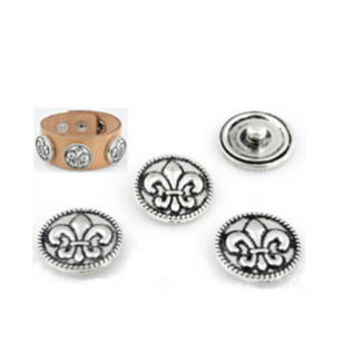 Druk-Knoop Franse Lelie 18mm