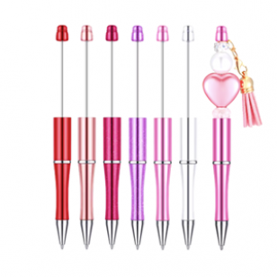 Kralenpen 6 stuks Roze