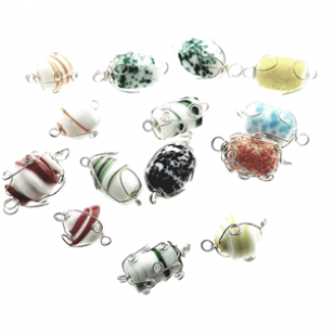 Kralen Lampwork IJzerdraad 14x