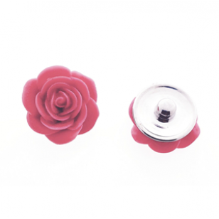 Druk Knoop Roos Rose 18mm