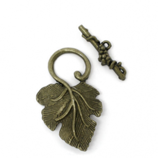 Sluiting Brons Toggle Druif